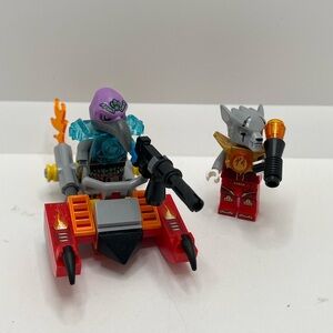 Lego Legends Of Chima Vardy Minifigure w/ Vehicle